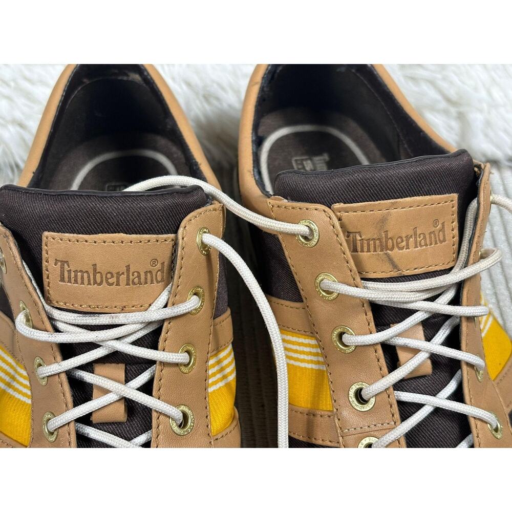 Timberland Smart Casual Sneakers Shoes Mens Size 12 Brown Yellow 16593 - Picture 9 of 11